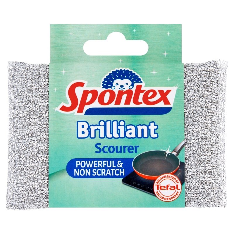 Spontex Brilliant Scourer è potente, non graffio e facile da risciacquare