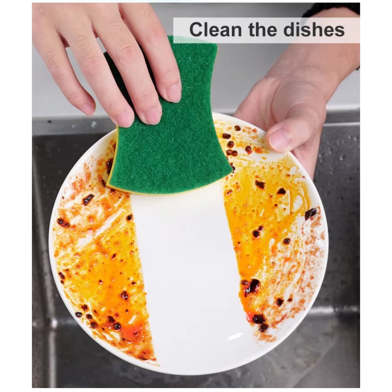 Cos'è una spugna gialla con scrubber verde in Cina?