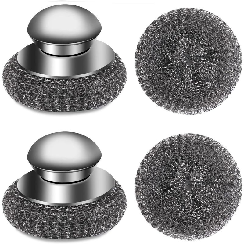 Scrubber in acciaio galvanizzato Paglietta rivestita in zinco