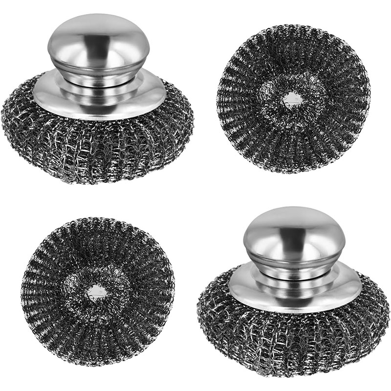 Sfera di pulizia per raschietto placcato in acciaio zincato da cucina