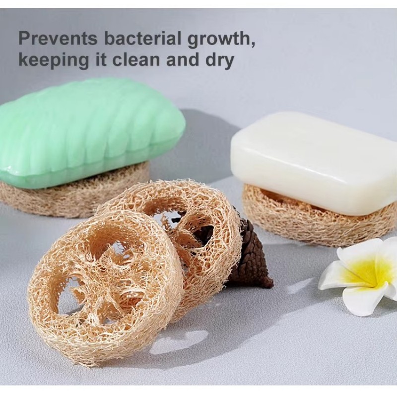 Spugna detergente per strumenti per vassoio per scatola di sapone di luffa