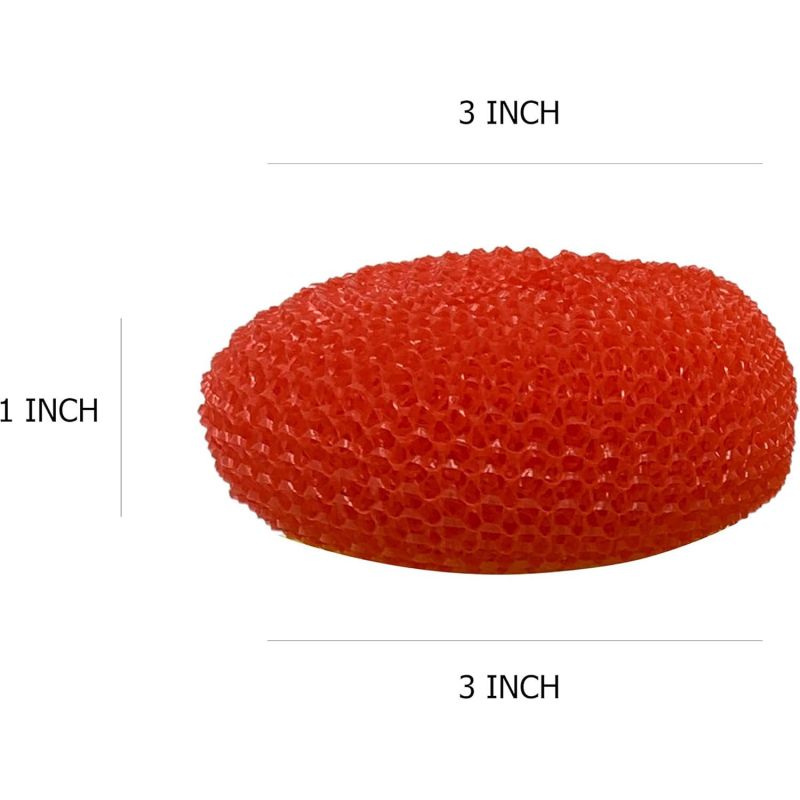 Sfera per pulizia abrasiva in plastica a rete