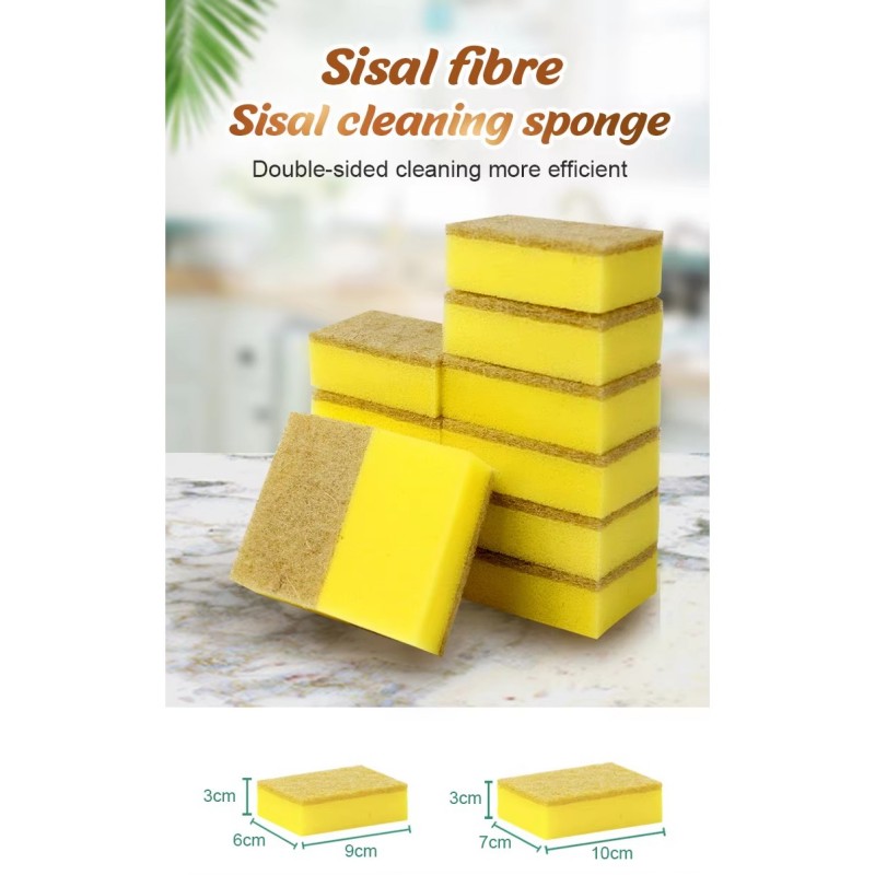 Tampone in fibra di cellulosa di sisal per la pulizia della casa